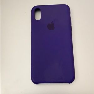 iPhone X Apple Silicone case - Deep Purple